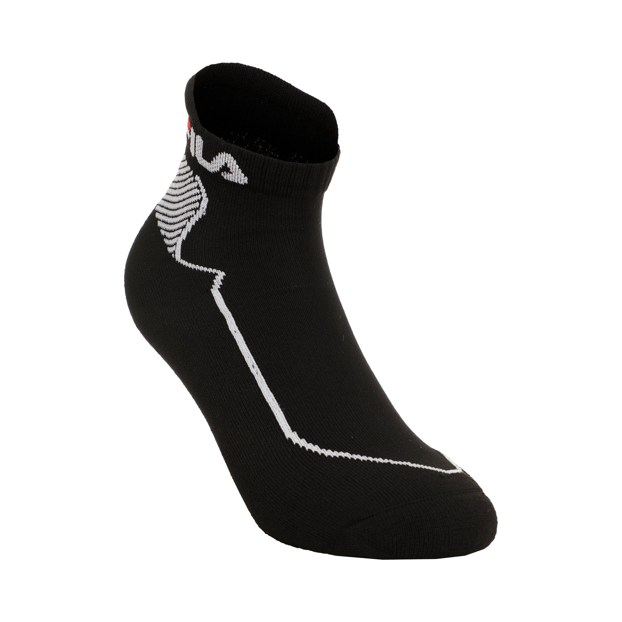Fila Performance Short Sports Socks-Black,Multicoloured