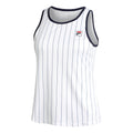 Alma Tank-Top Damen - weiß, dunkelblau
