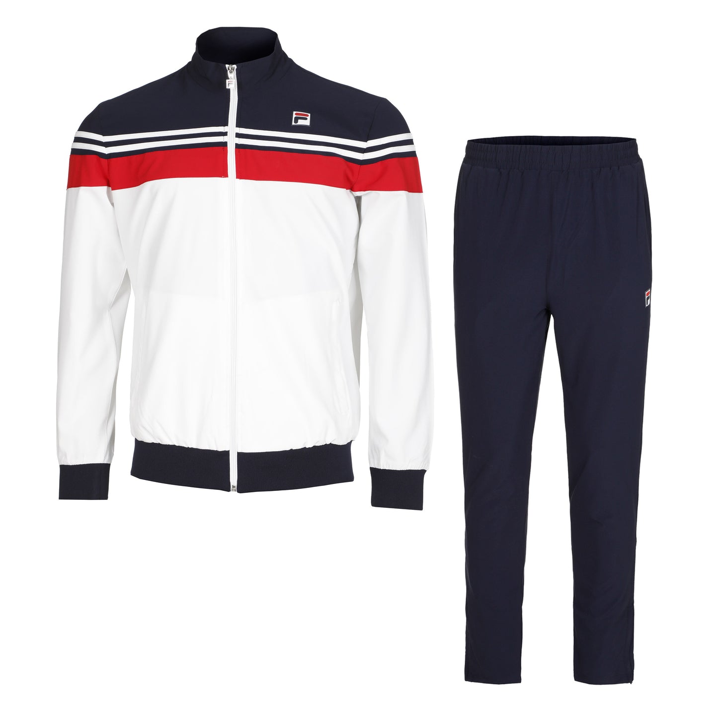 Fila Bruno Tracksuit Men-White,Red