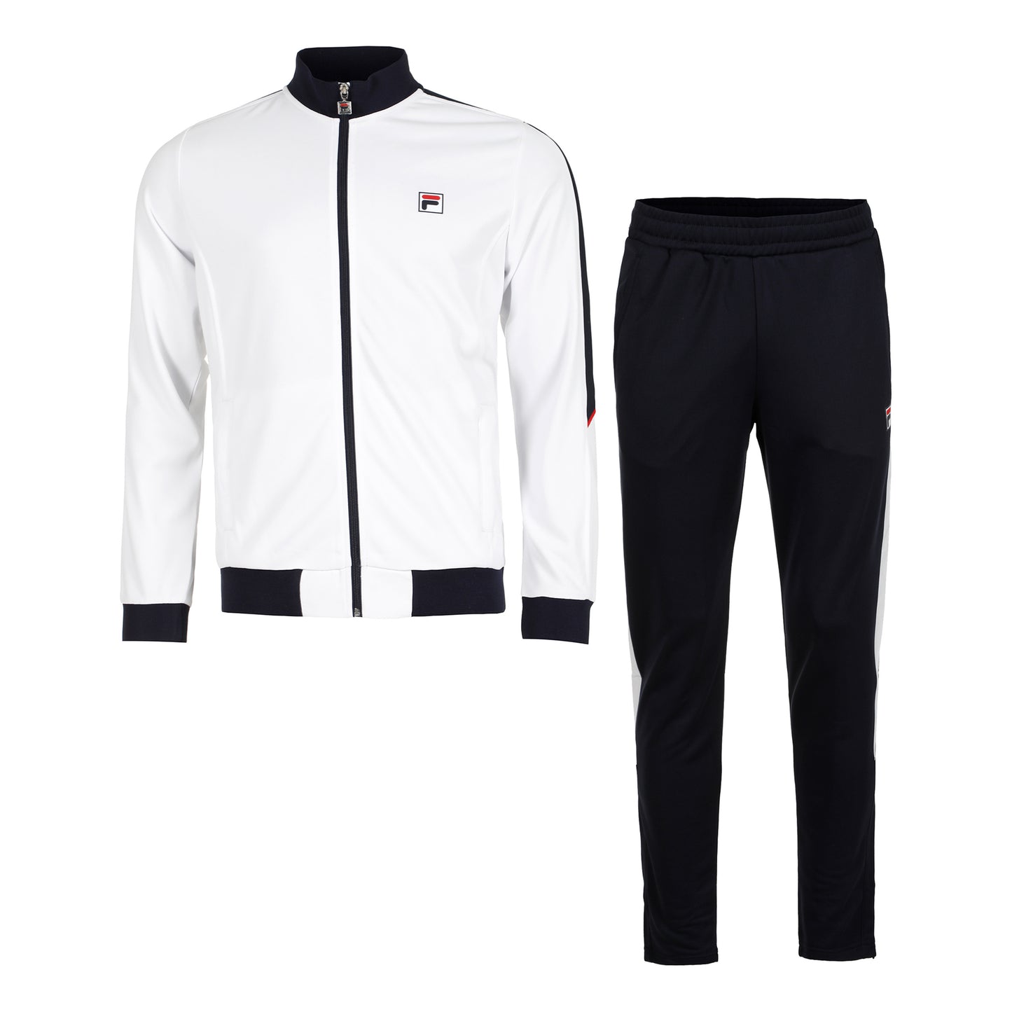 Fila Manuel Trainingsanzug Herren-Weiß,Dunkelblau