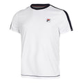 Elias T-Shirt Herren-Weiß,Dunkelblau