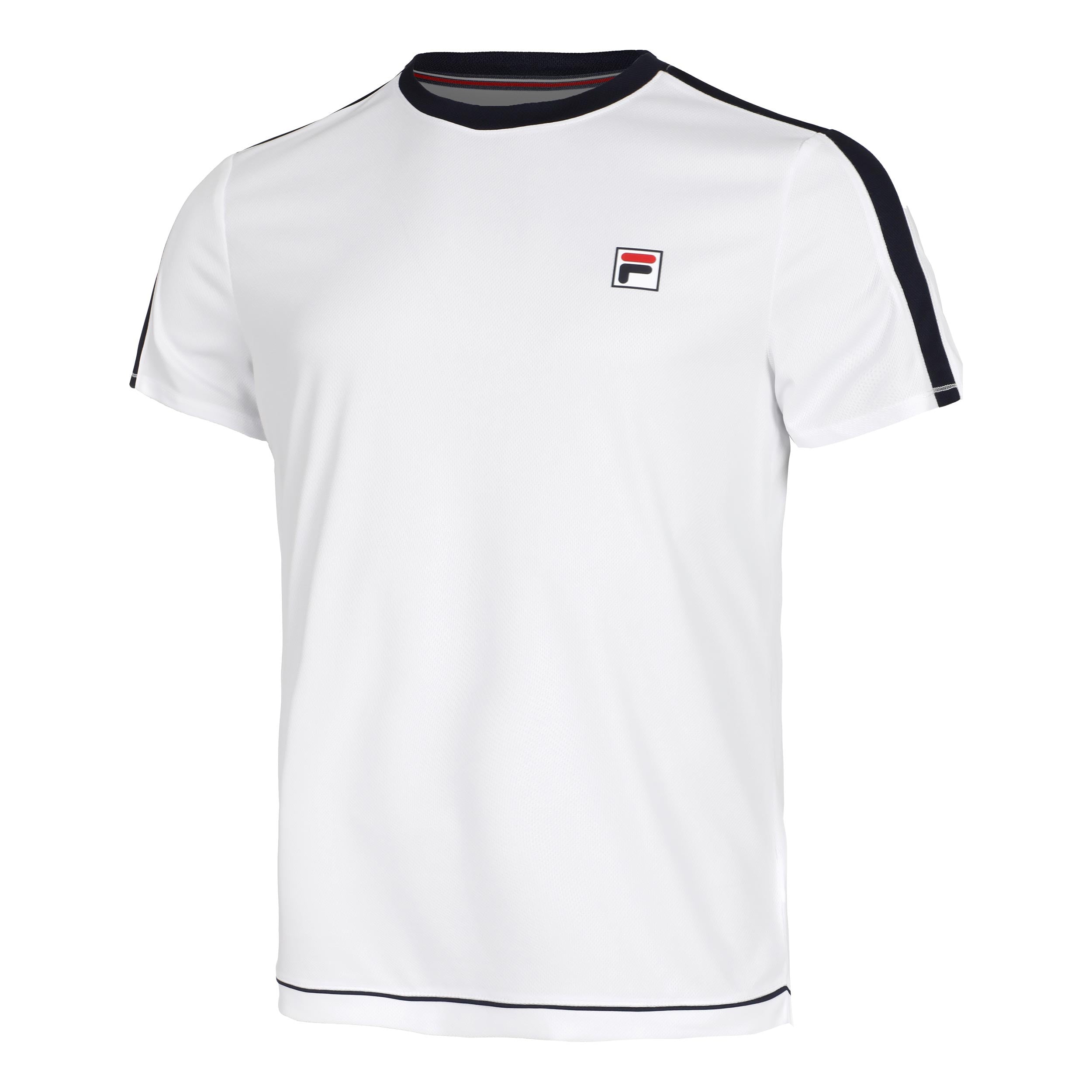 Fila Elias T-Shirt Men-White,Dark Blue