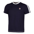 Elias T-Shirt Herren-Dunkelblau,Weiß