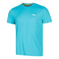Logo small T-Shirt Herren - türkis, weiß