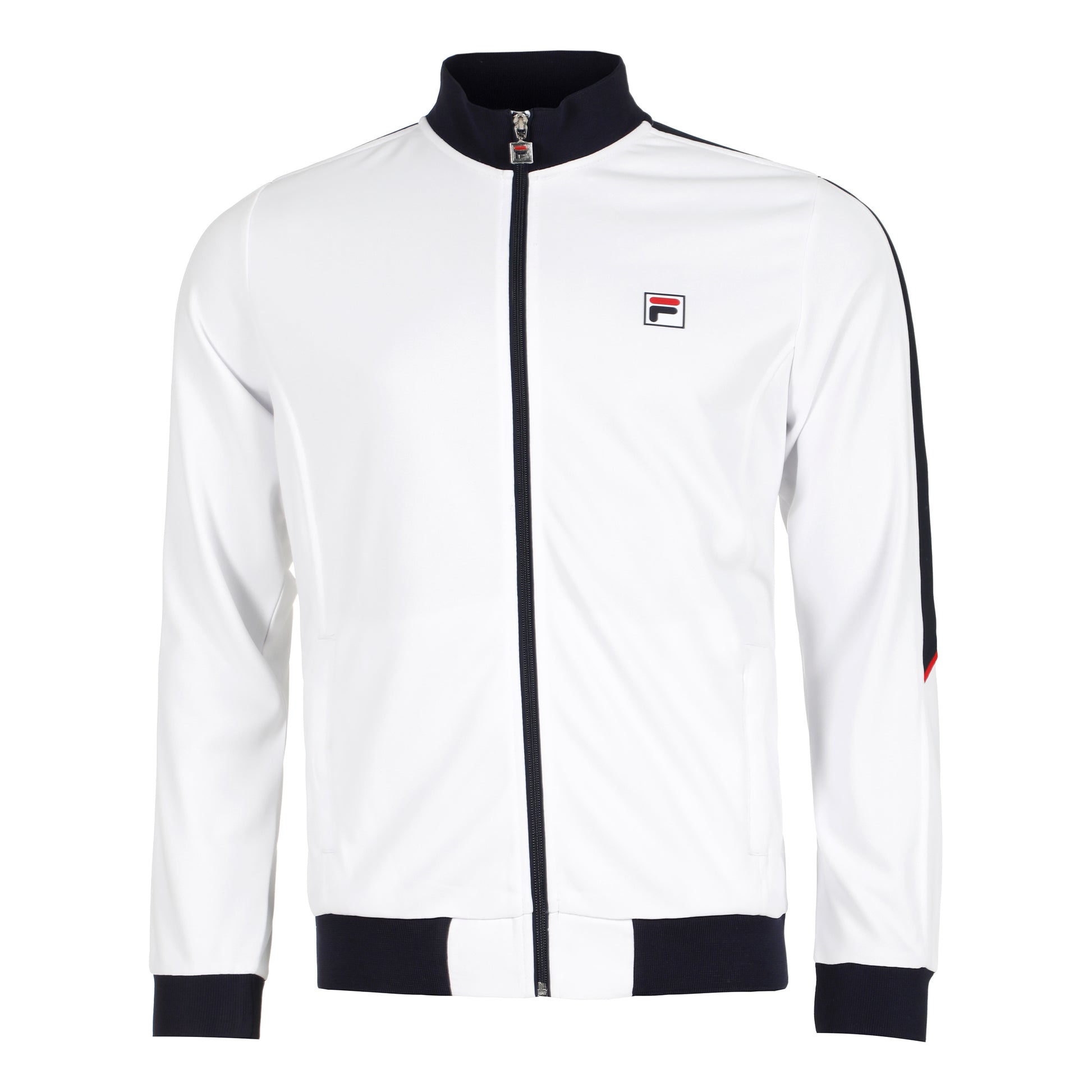 Fila Manuel Training Jacket Men-White,Dark Blue