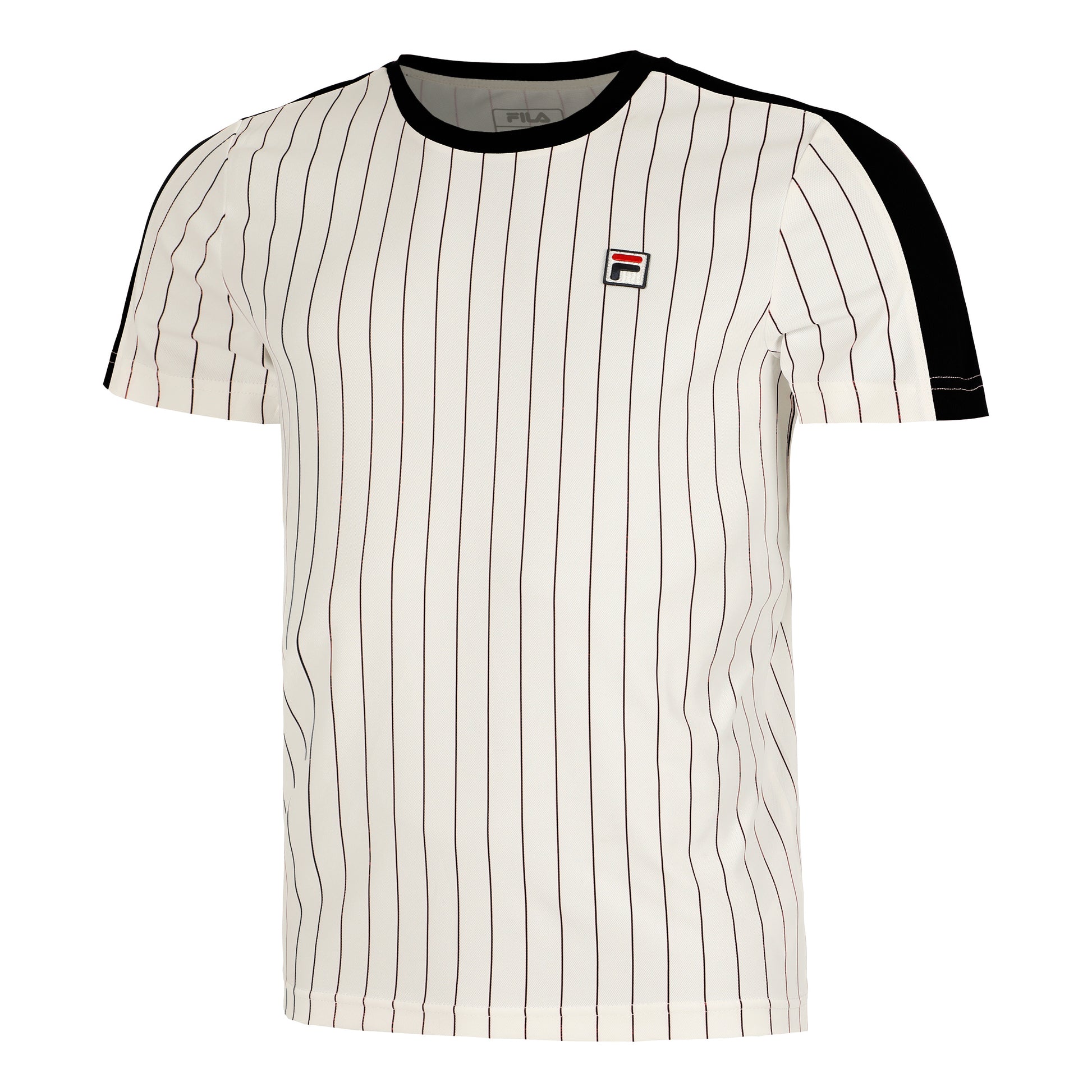 Fila Stripes Jascha 2 T-Shirt Herren-Weiß,Dunkelblau