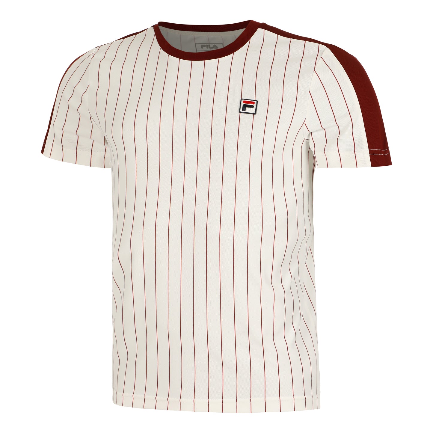 Fila Stripes Jascha 2 T-Shirt Men-White,Dark Red