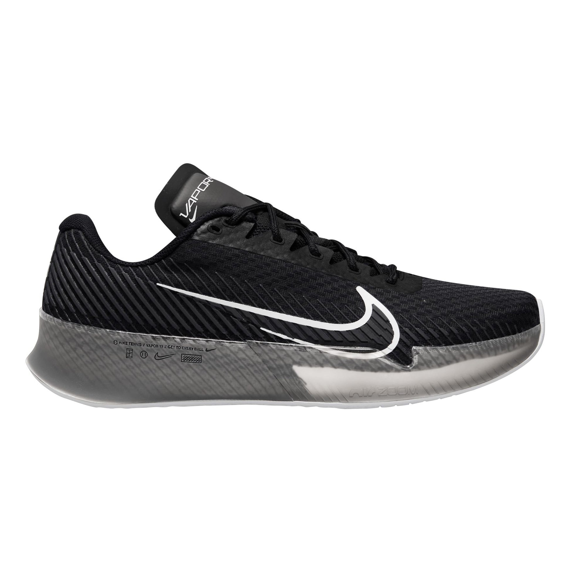 Nike Air Zoom Vapor 11 Allcourtschuh Herren - schwarz, dunkelgrau