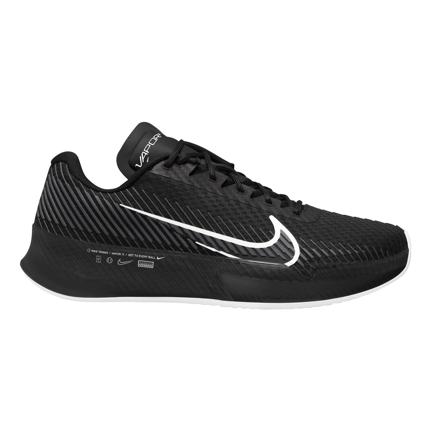 Nike Air Zoom Vapor 11 Sandplatzschuh Herren - schwarz, weiß
