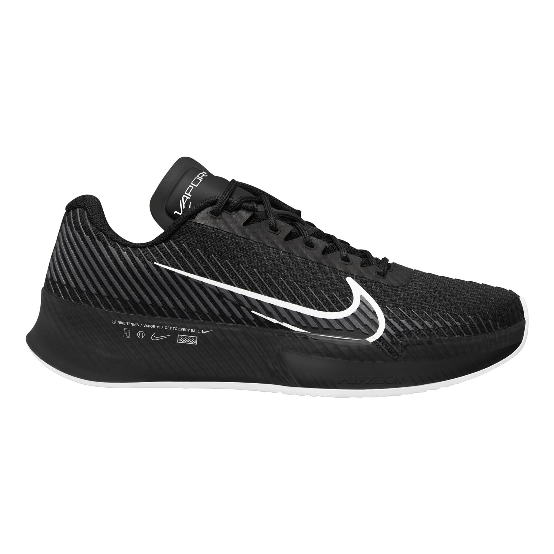 Nike Air Zoom Vapor 11 Sandplatzschuh Herren - schwarz, weiß