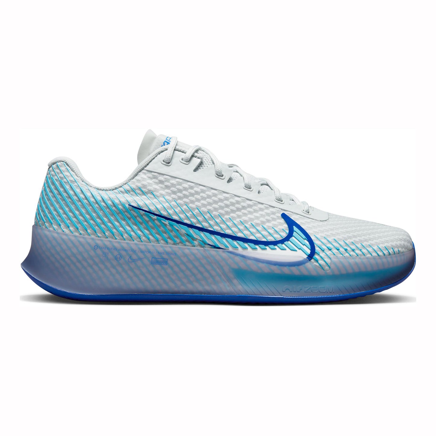 Nike Air Zoom Vapor 11 Clay court shoe Men - white, turquoise
