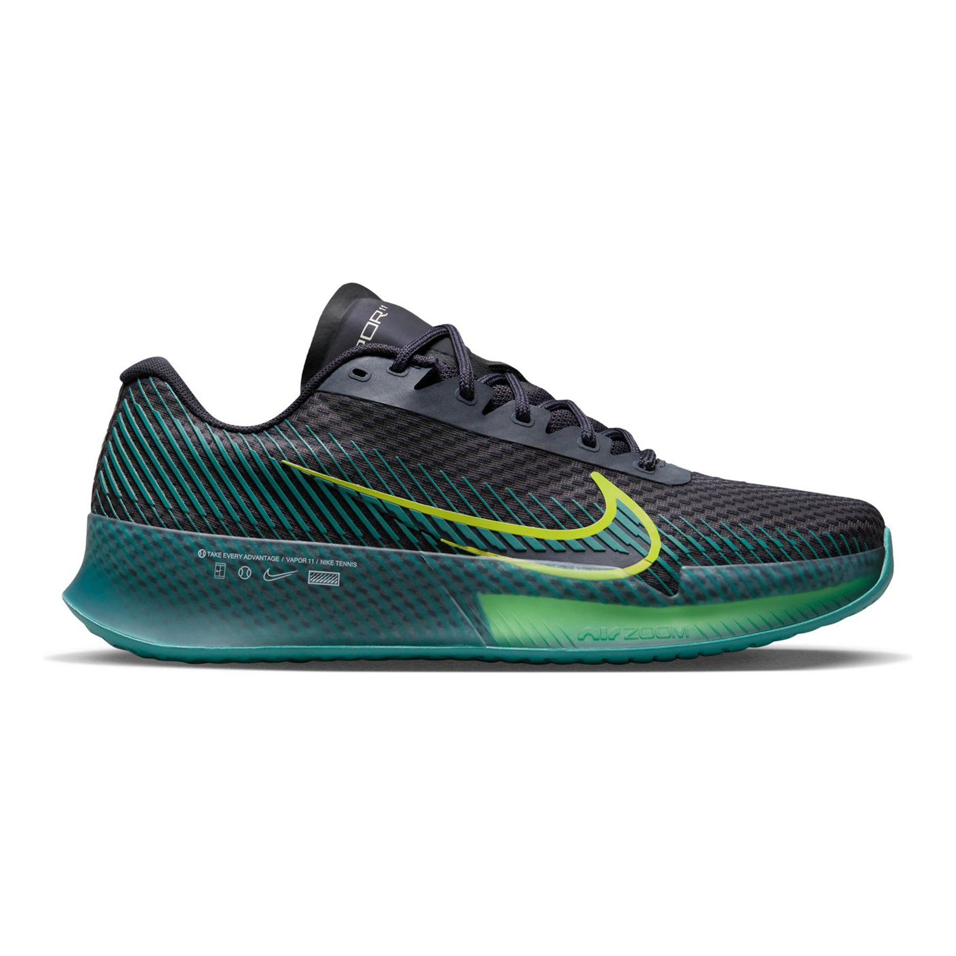 Nike Air Zoom Vapor 11 All court shoe Men - black, petrol