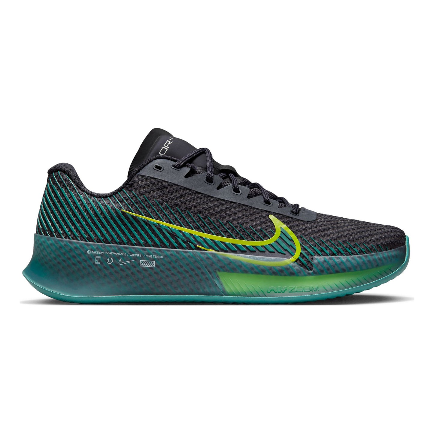 Nike Air Zoom Vapor 11 Clay court shoe Men - black, petrol