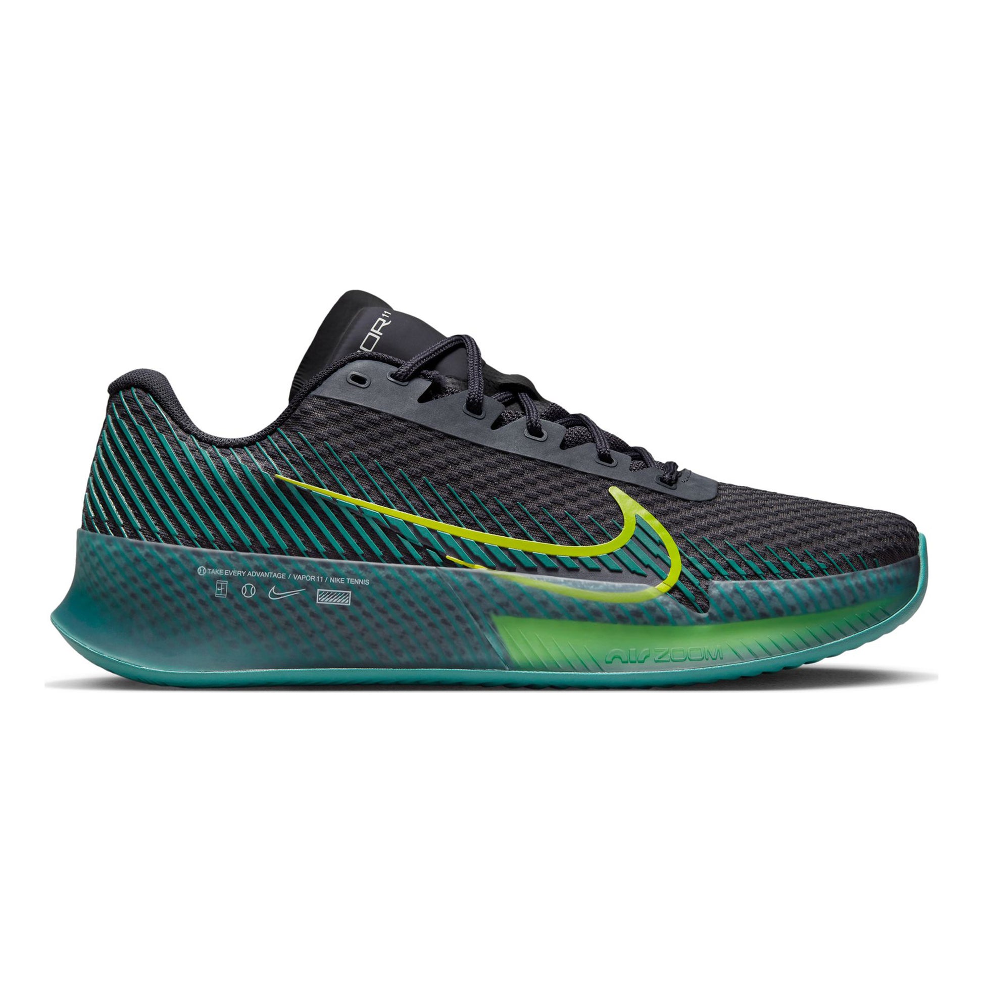 Nike Air Zoom Vapor 11 Clay court shoe Men - black, petrol