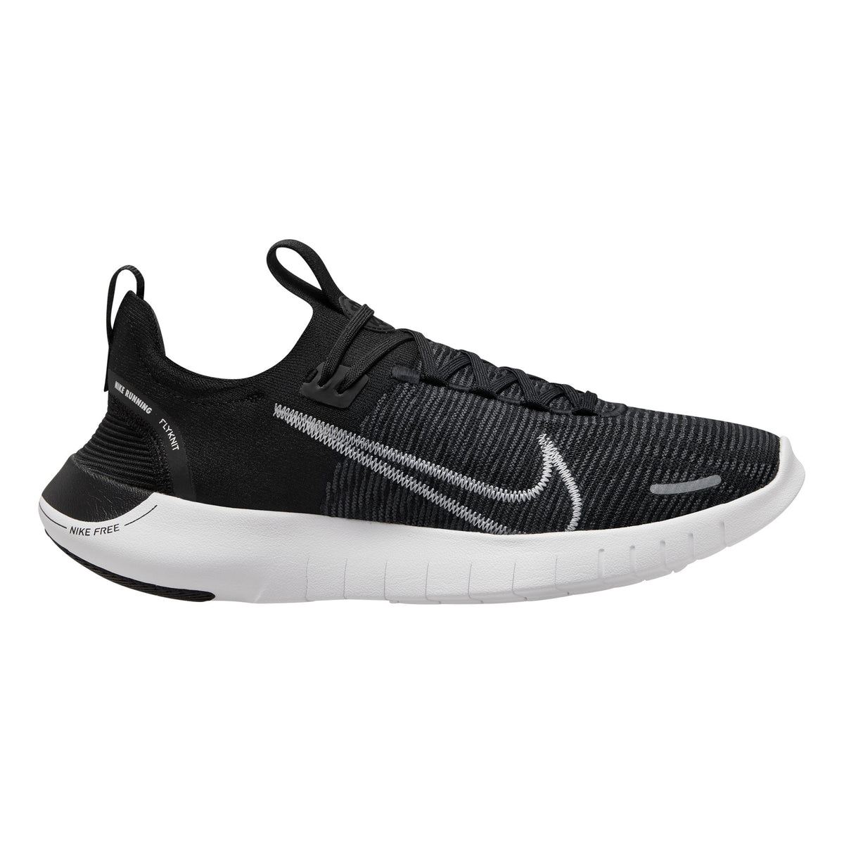 Nike Free Run Flyknit Next Nature Neutral running shoe Men - black, white