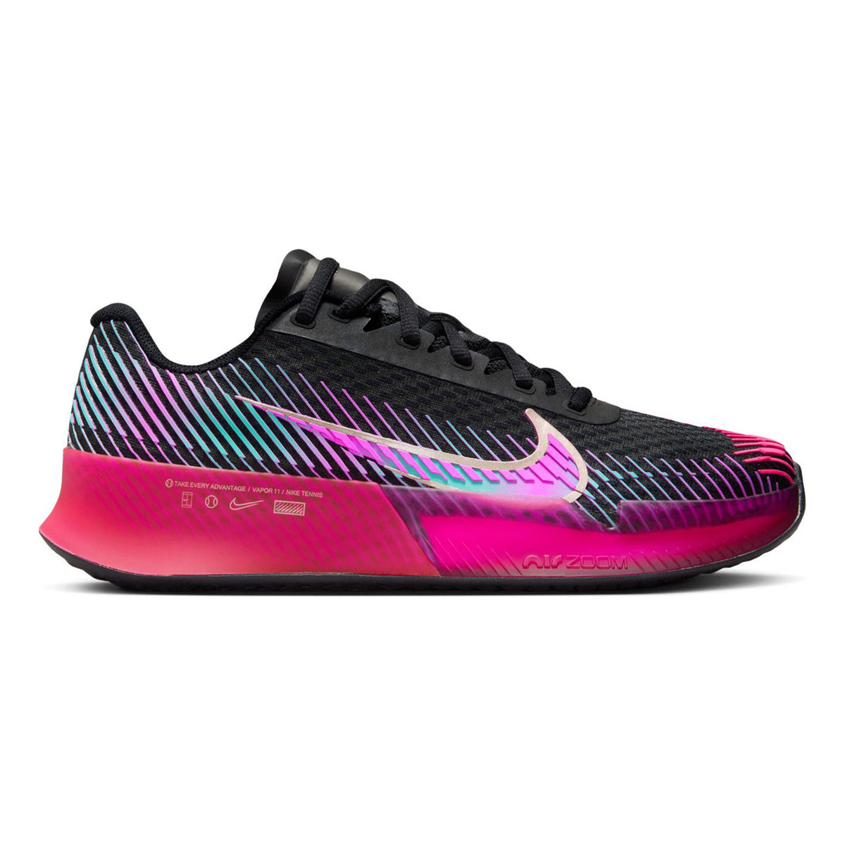 Nike Air Zoom Vapor 11 Premium Allcourtschuh Damen - schwarz, berry