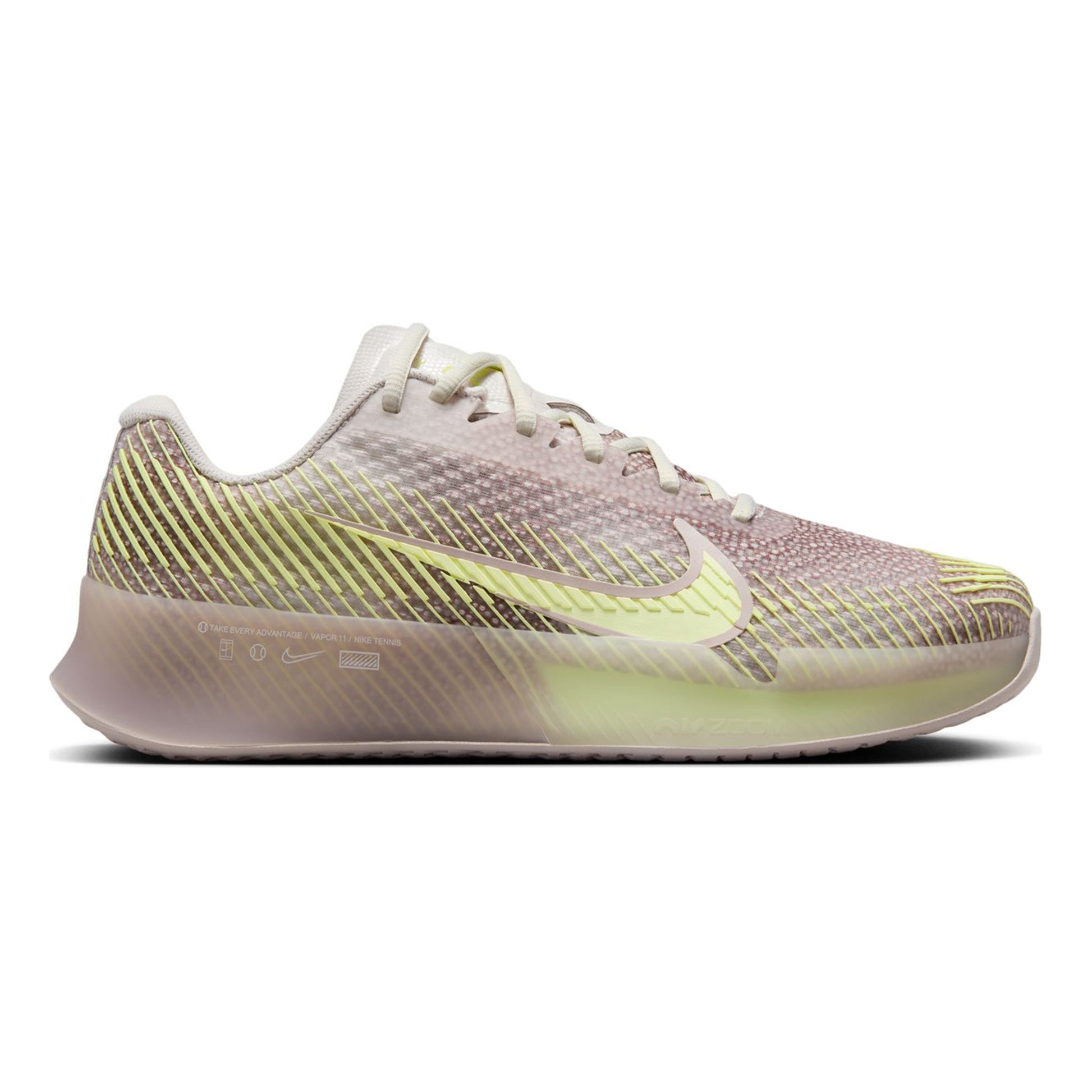 Nike Court Air Zoom Vapor 11 Premium Allcourtschuh Damen - beige, hellgrün