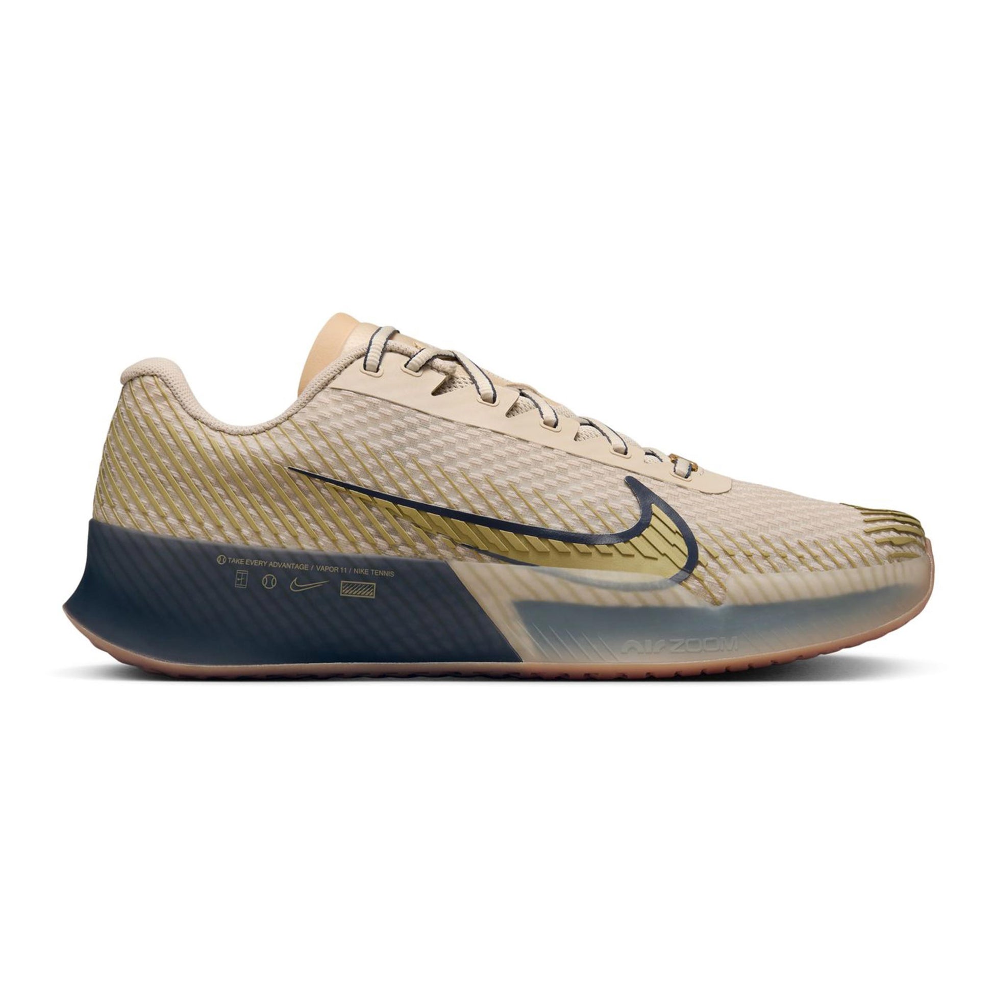 Nike Air Zoom Vapor 11 Premium Allcourtschuh Herren-Beige,Dunkelblau