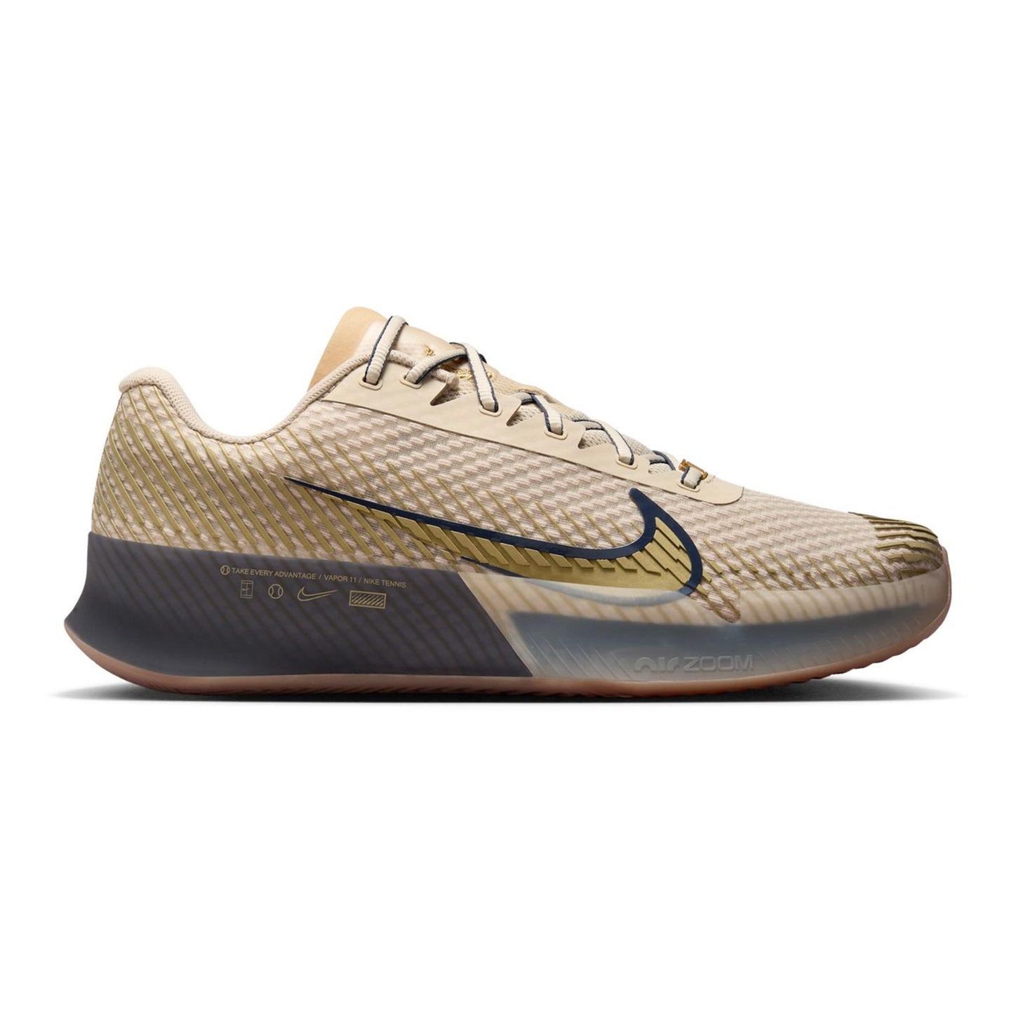 Nike Air Zoom Vapor 11 PRM Sandplatzschuh Herren-Beige,Dunkelblau