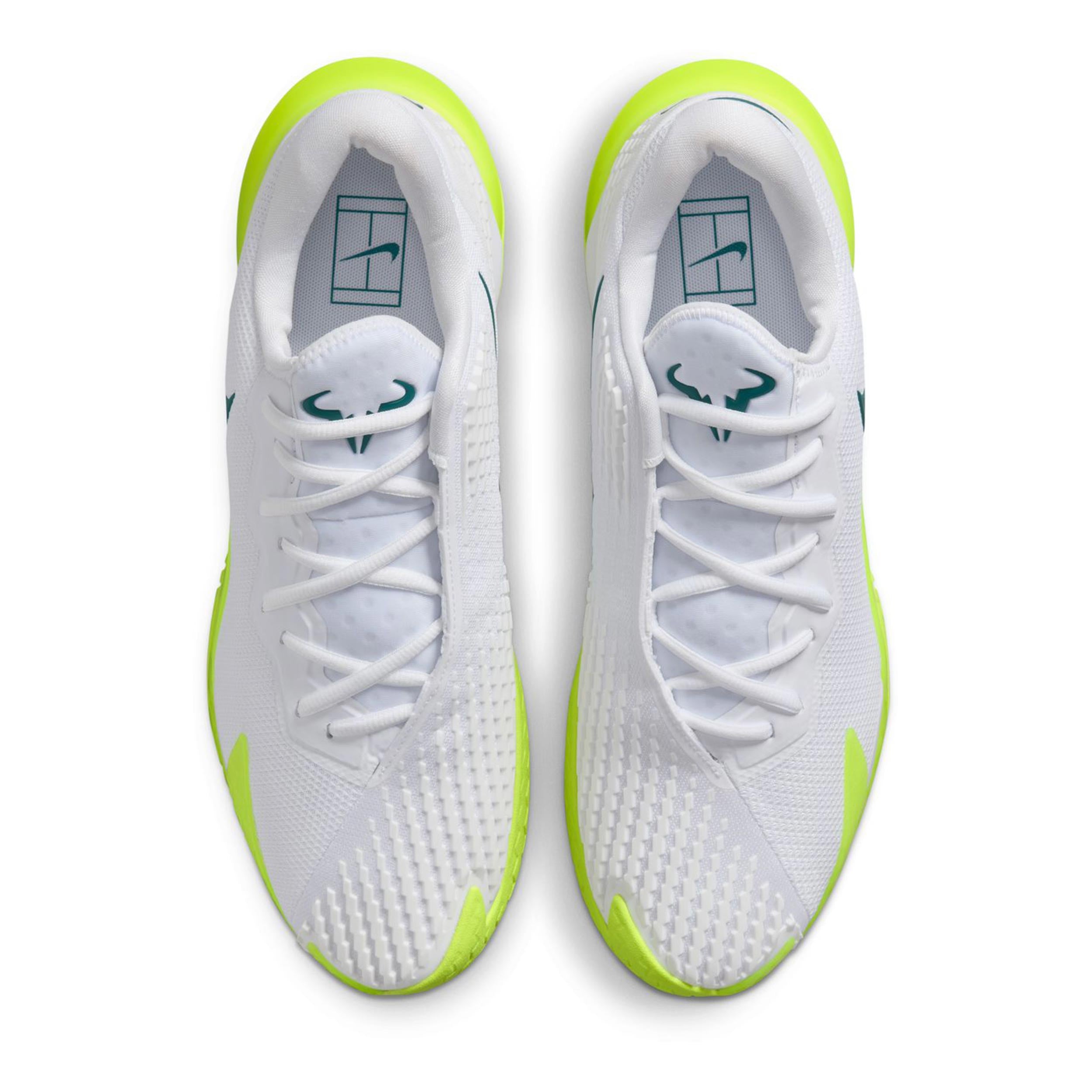 Zoom Vapor Cage 4 Rafa AC All Court Shoe Men-White,Neon Yellow
