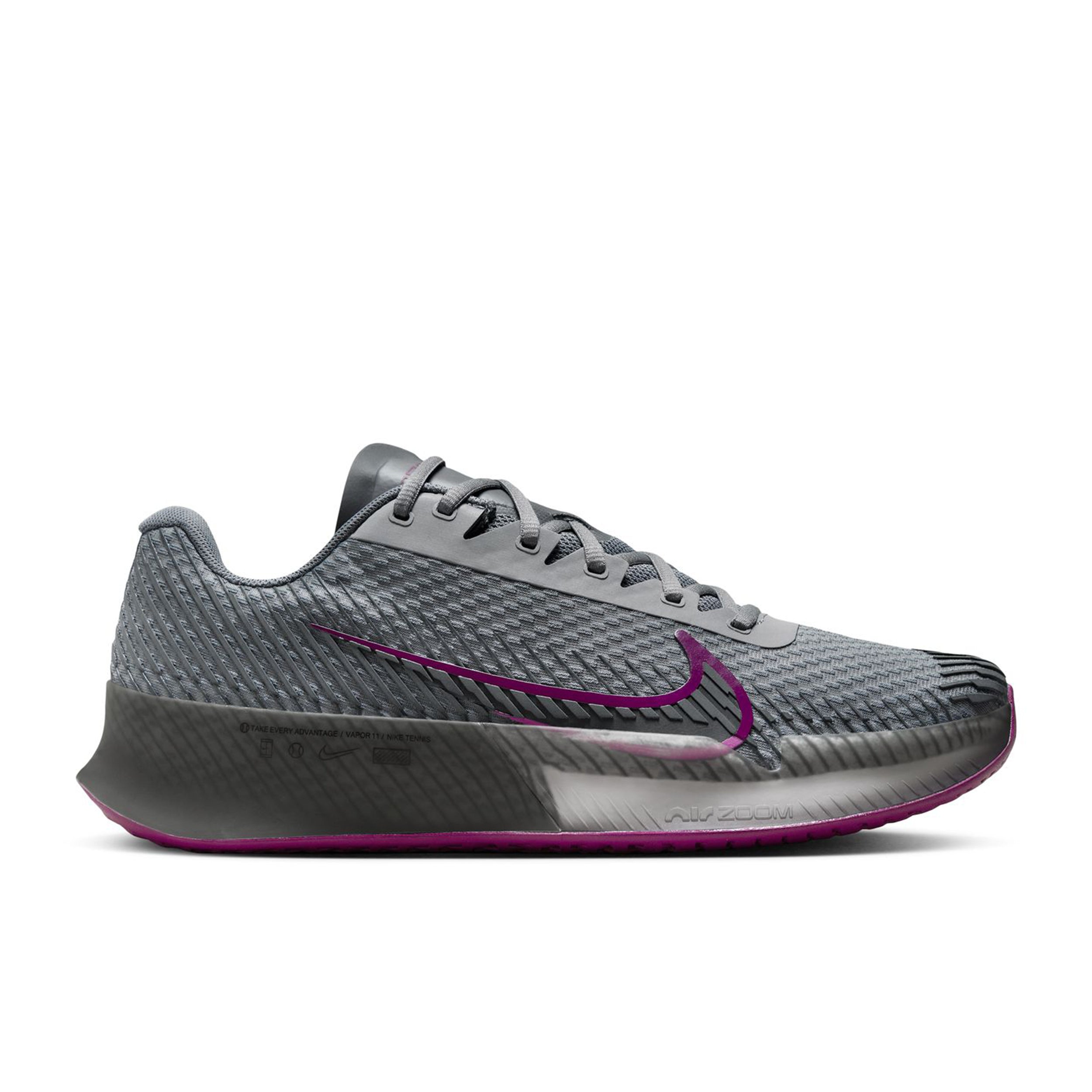 Nike Air Zoom Vapor 11 Allcourtschuh Herren-Hellgrau,Berry