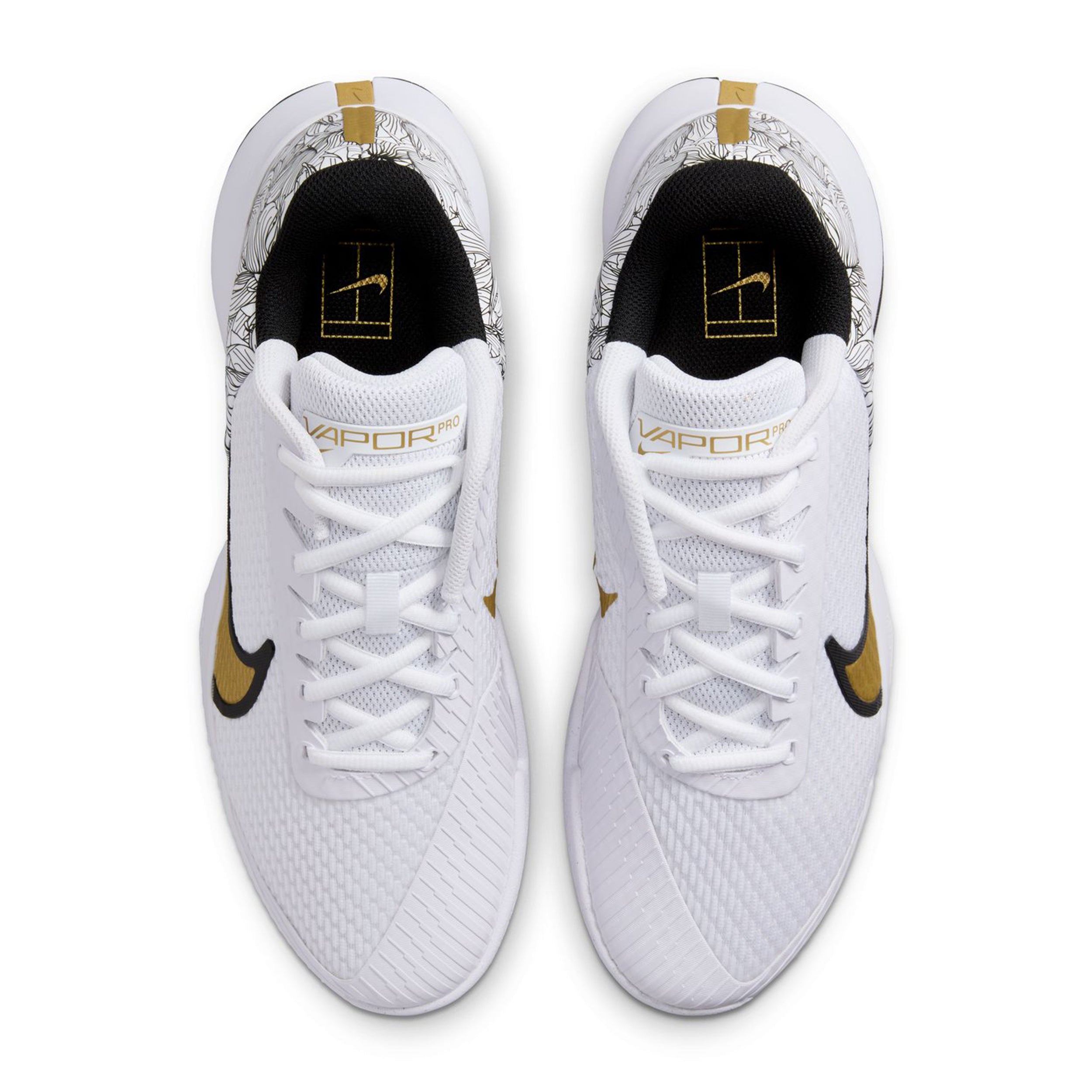Air Zoom Vapor Pro 2 Magnolia All Court Shoe Men-White,Black