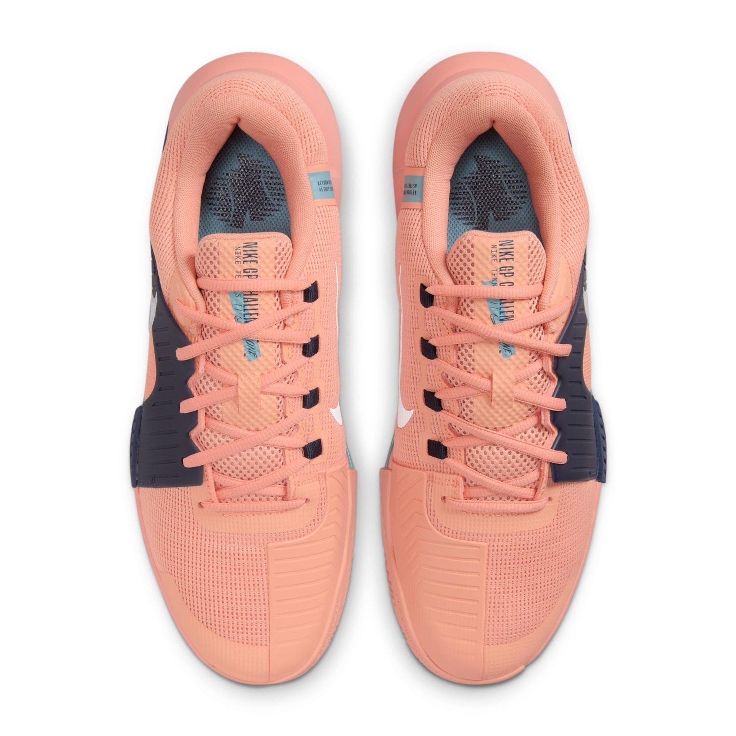 Zoom GP Challenge 1 Clay Court Shoe Men-Apricot,Dark Blue | Tennis