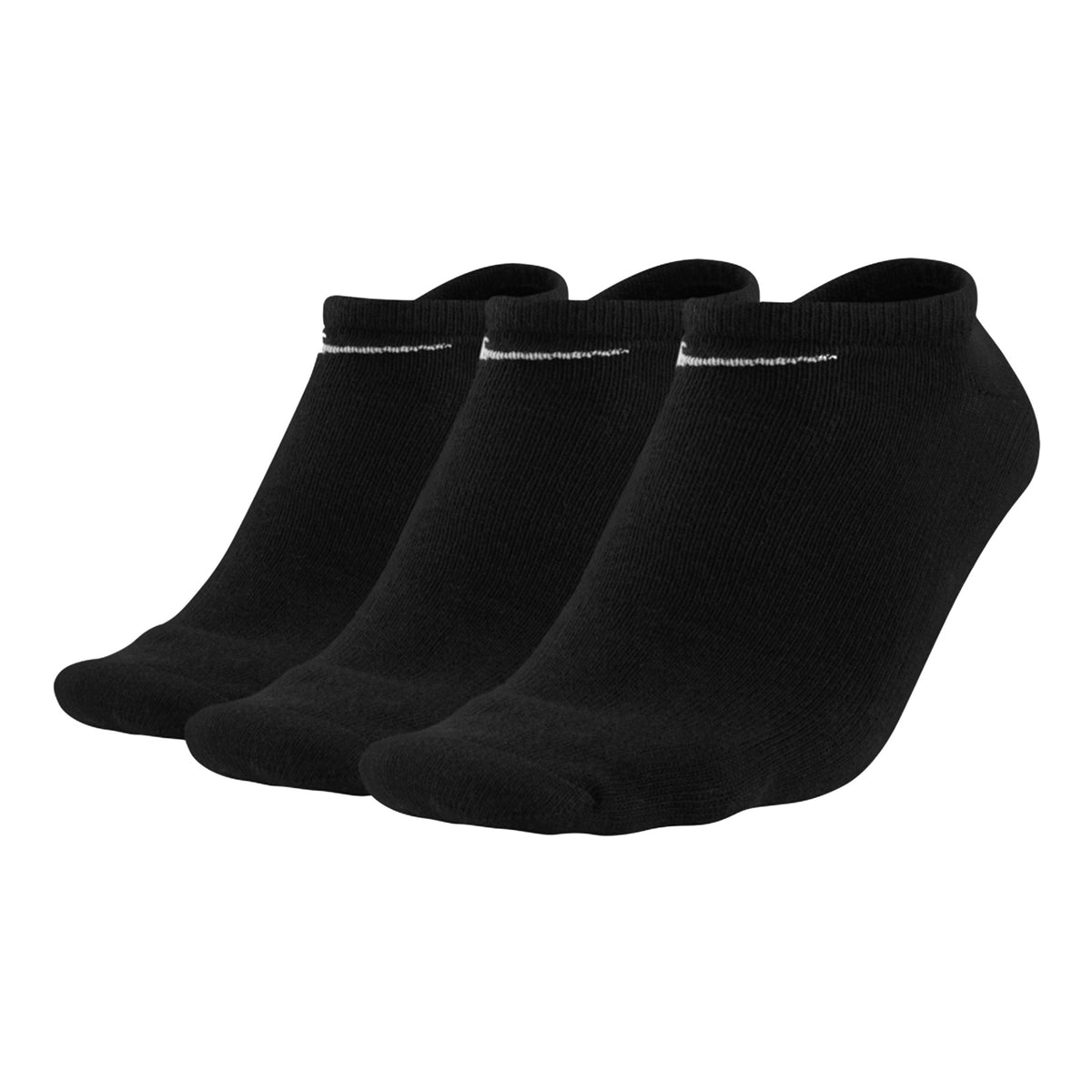 Nike Cushioned No Show Tennis socks 3 Pack Unisex - black, white