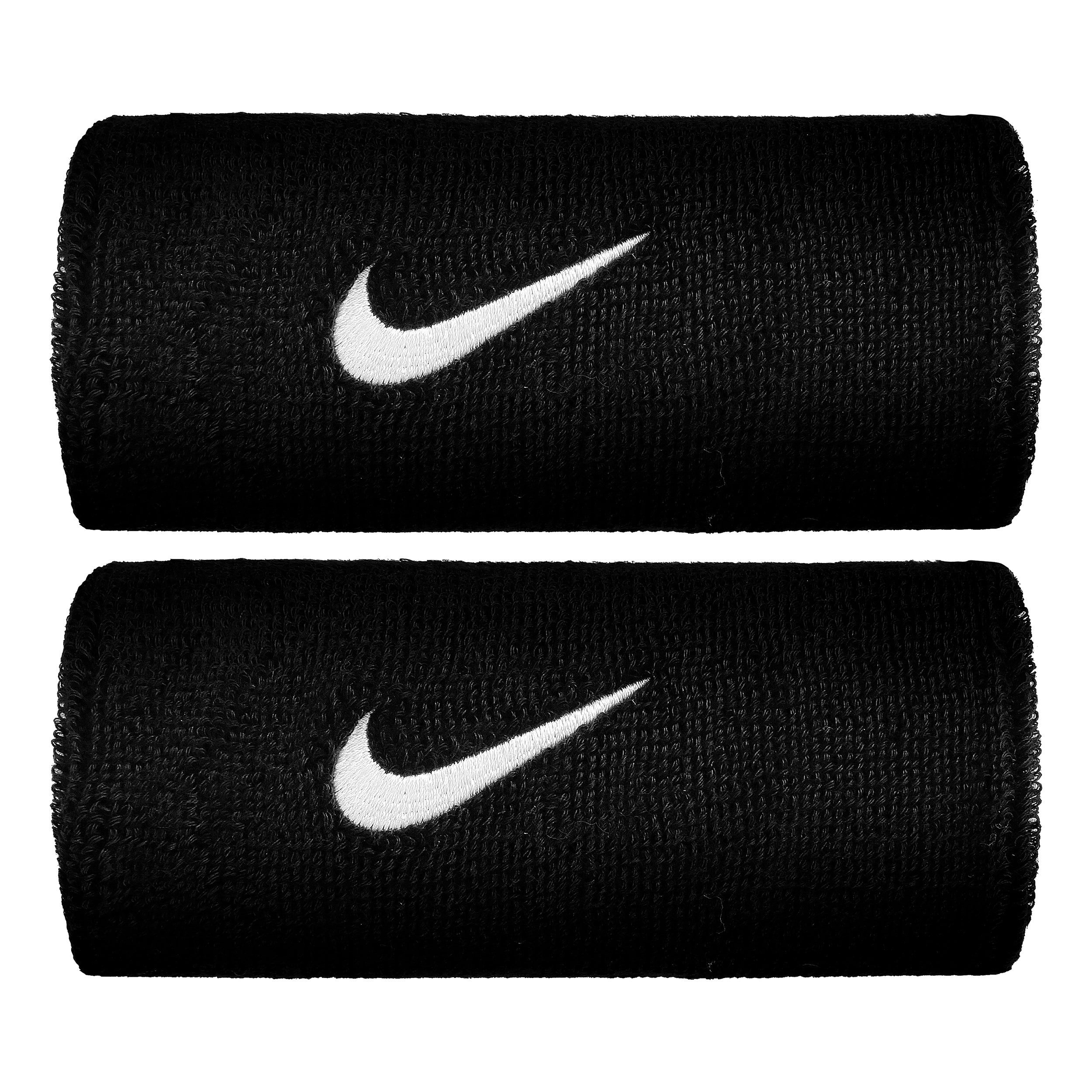 Nike Swoosh Doublewide Schweißband 2er Pack-Schwarz,Weiß