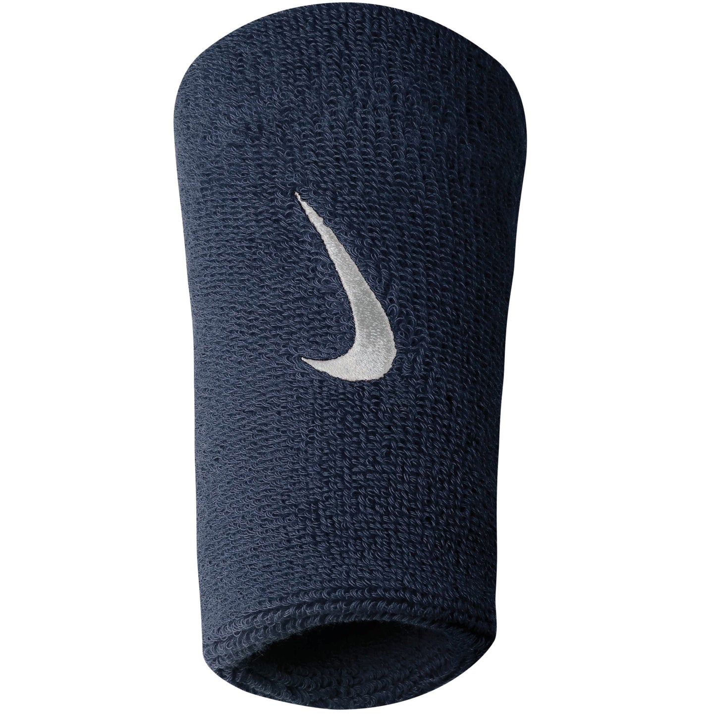 Nike Swoosh Doublewide Schweißband 2er Pack-Dunkelblau,Weiß