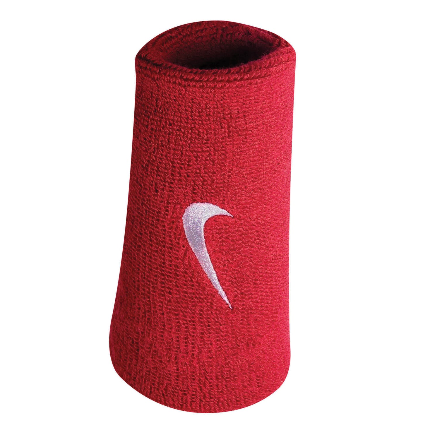 Nike Swoosh Doublewide Schweißband 2er Pack Unisex - rot, weiß