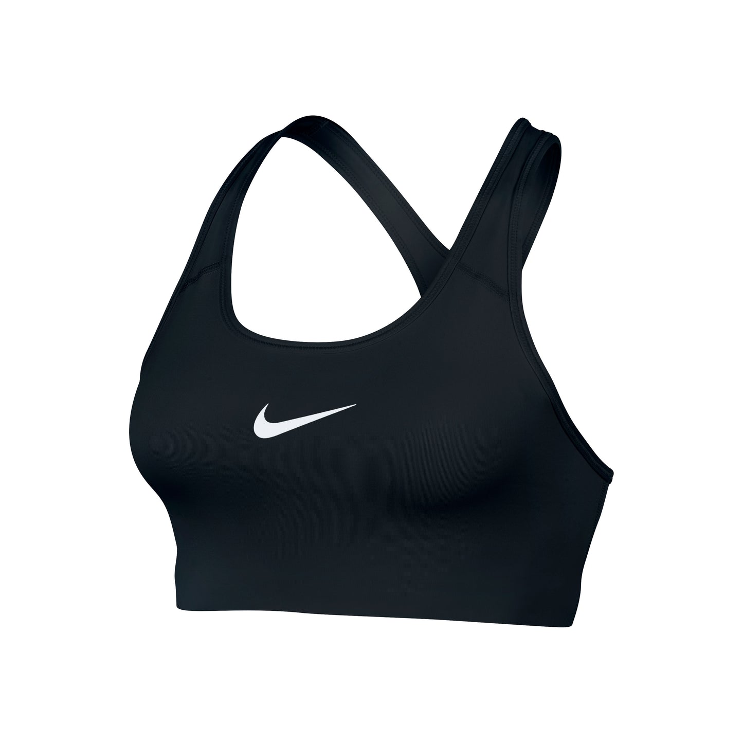 Nike Swoosh Sport-BH Damen - schwarz, weiß