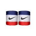 Swoosh Schweißband 2er Pack kurz - weiß, blau