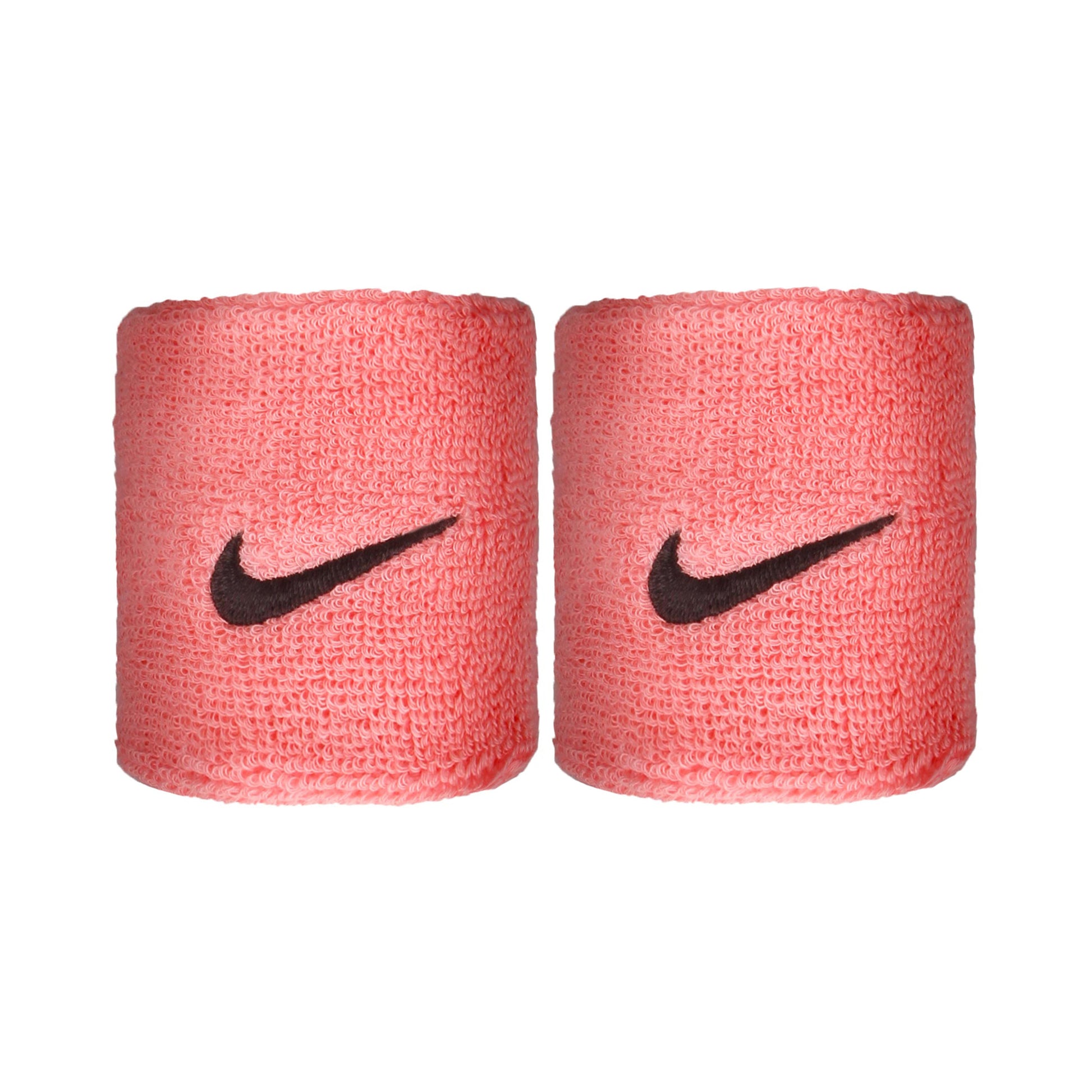 Nike Swoosh Schweißband 2er Pack kurz - rosa, schwarz