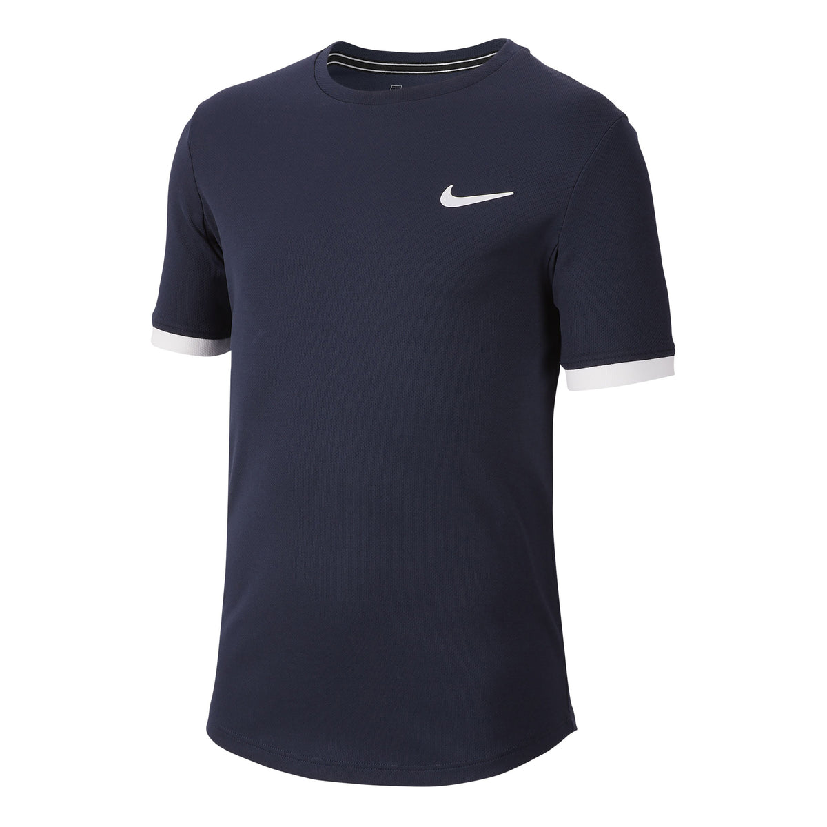 Nike Court Dry T-Shirt Jungen - dunkelblau, weiß