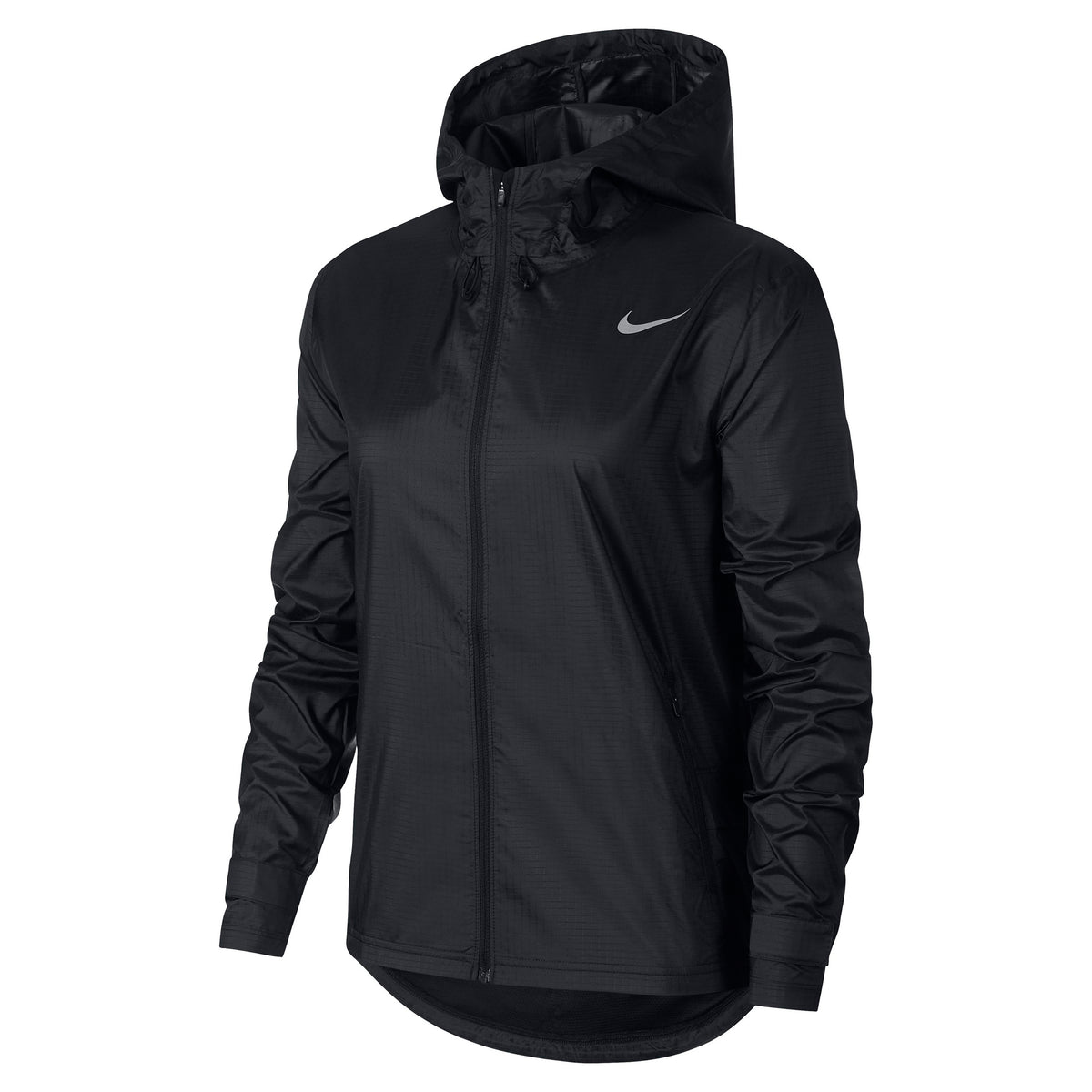 Nike Essential Running Laufjacke Damen - schwarz, silber