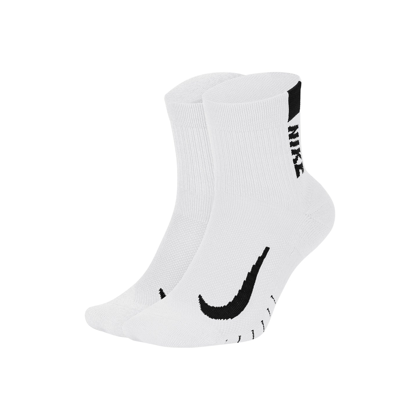 Nike Multiplier Running Socks 2 Pack-White,Black