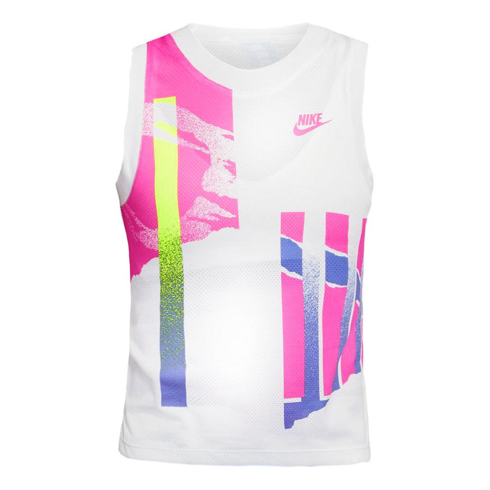 Nike Court Slam Tank top Women - white, multicoloured