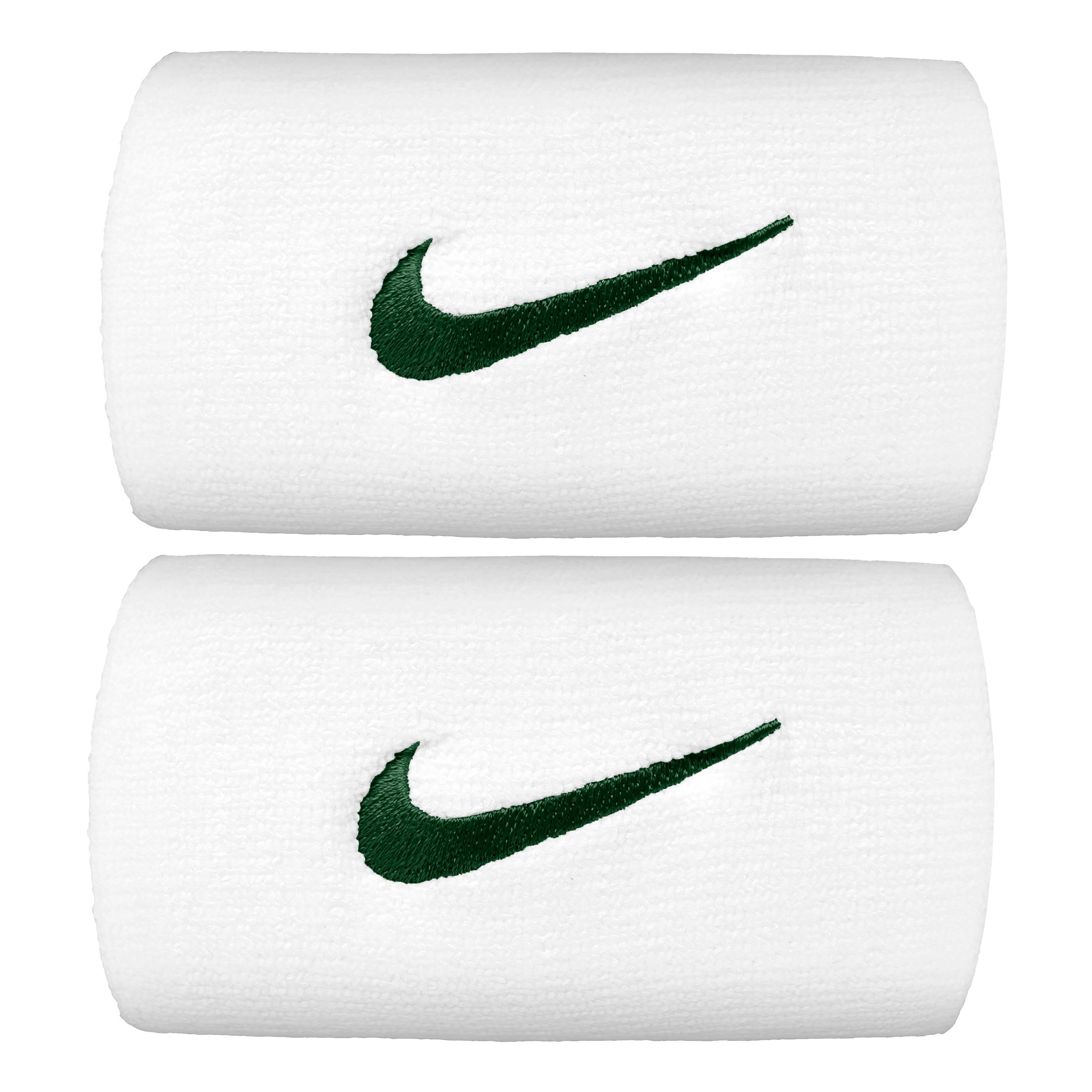 Nike Premier DW Wristband 2 Pack long - white, dark green