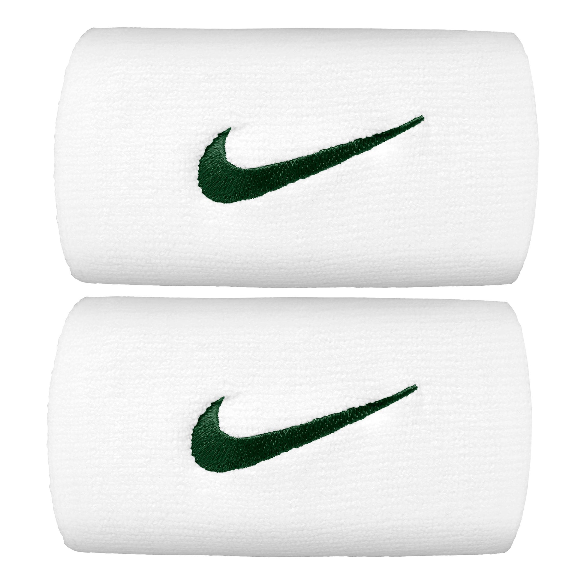 Nike Premier DW Wristband 2 Pack long - white, dark green