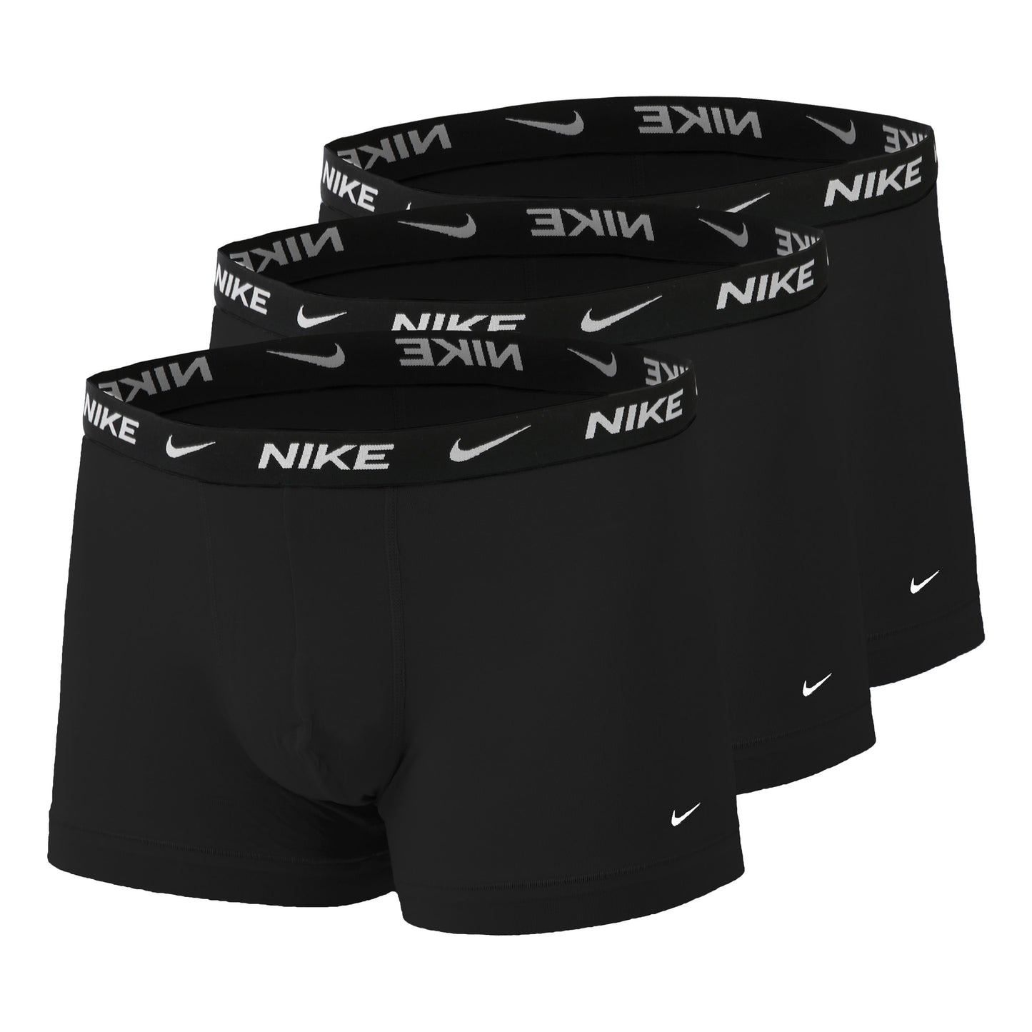 Nike Everyday Cotton Strech Trunk Boxer Short 3er Pack Herren-Schwarz,Weiß