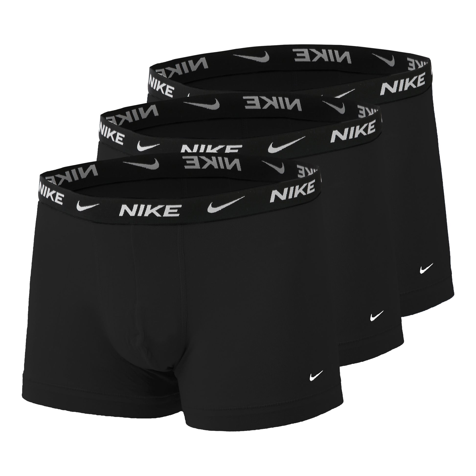 Nike Everyday Cotton Strech Trunk Boxer Short 3er Pack Herren-Schwarz,Weiß