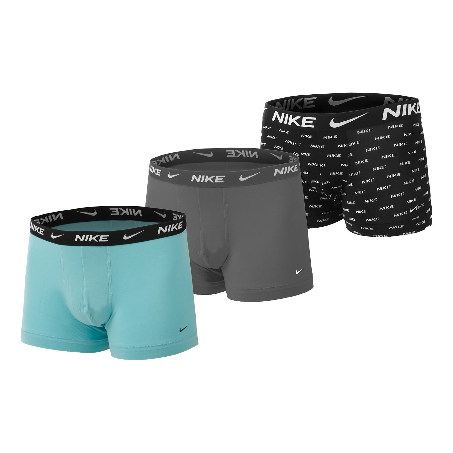 Nike Everyday Stretch Boxer Shorts 3 Pack Men-Turquoise,Lightgrey