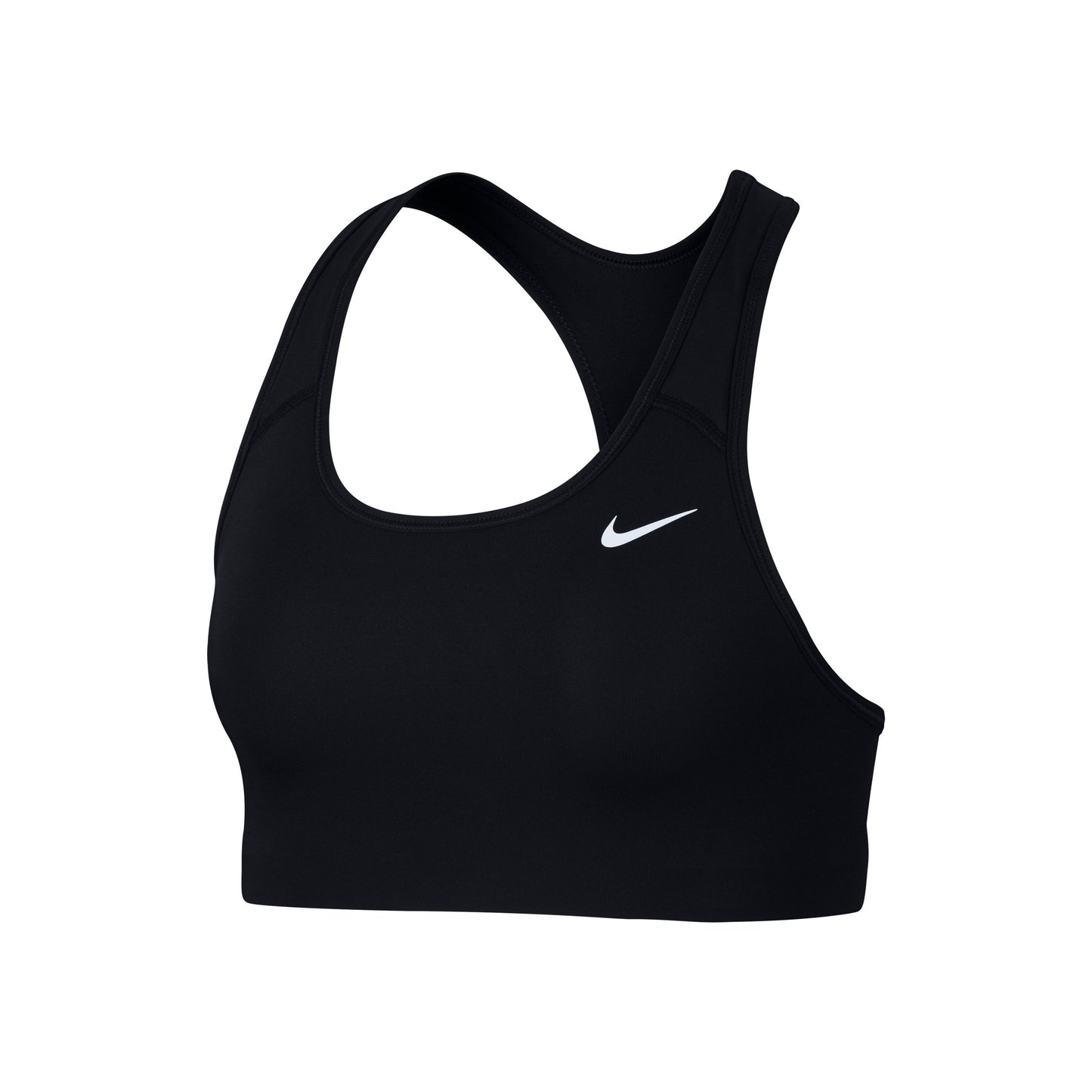 Nike Dri-Fit Swoosh Sport-BH Damen - schwarz, weiß