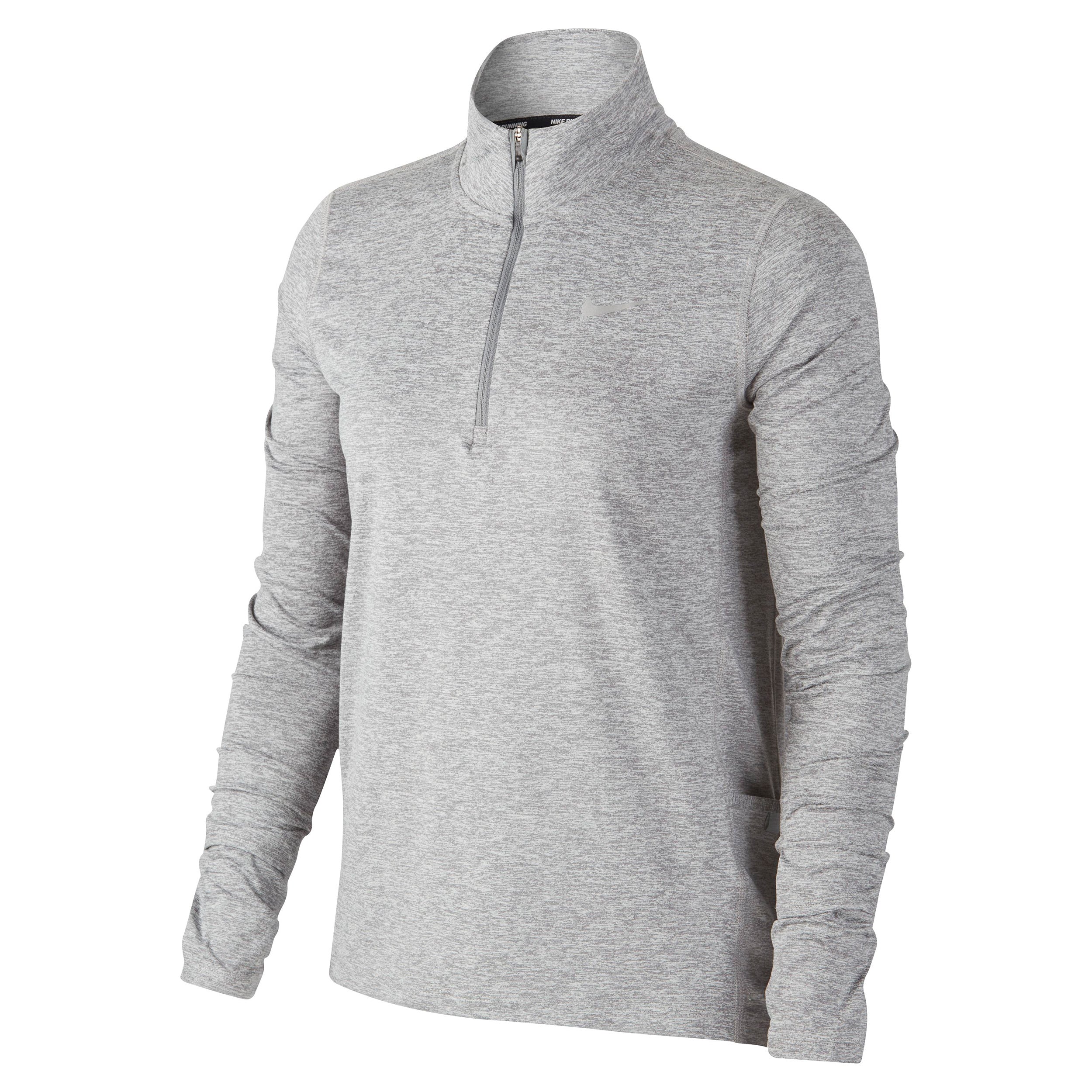Nike Element Half-Zip Long Sleeve Women-Lightgrey,Silver
