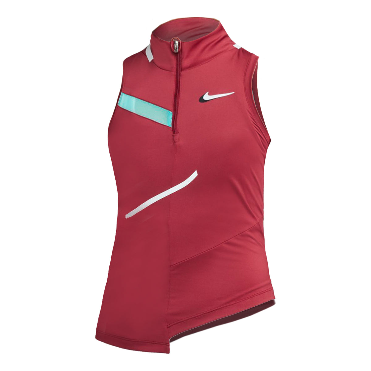 Nike Court Dri-Fit Tank-Top Damen - dunkelrot, mehrfarbig