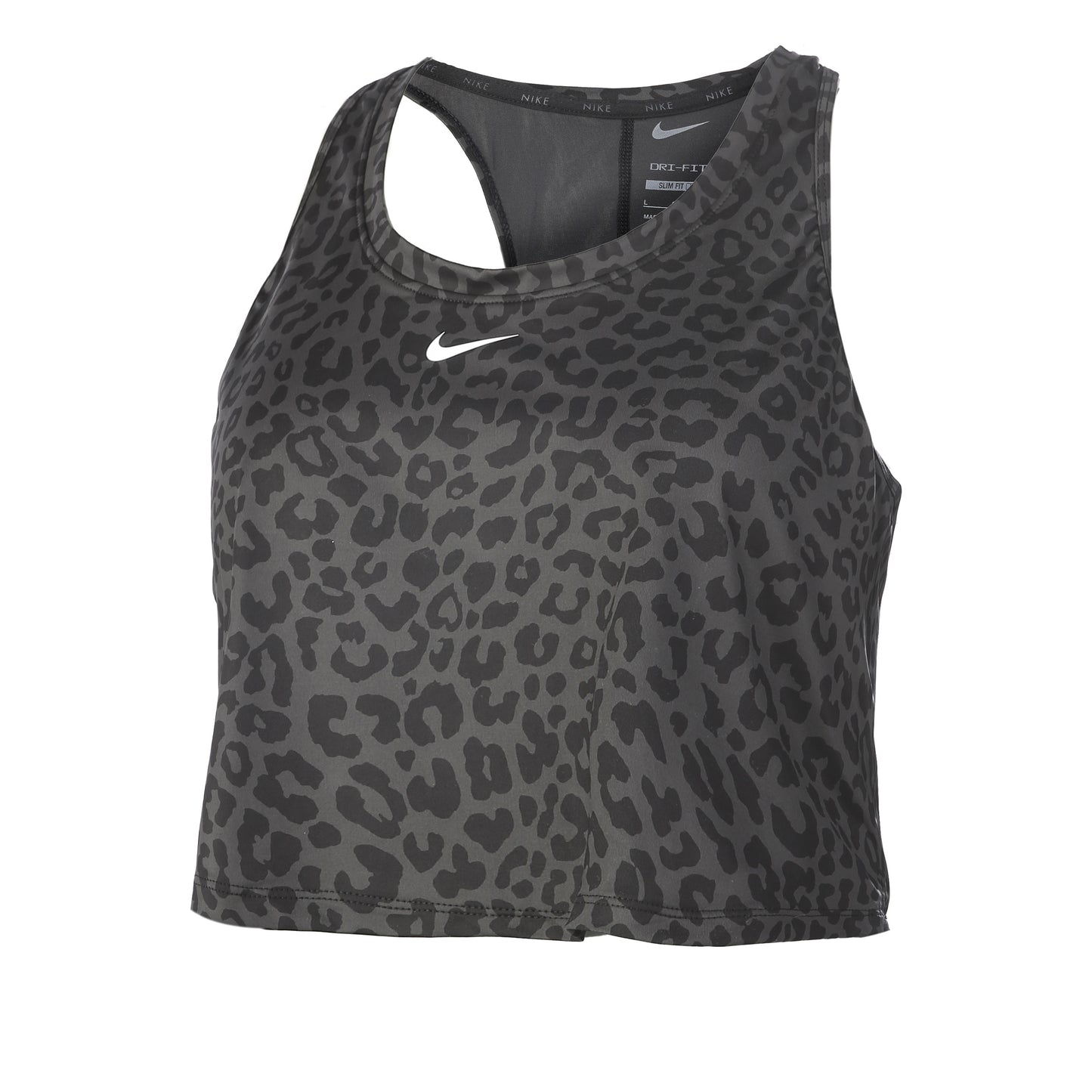 Nike Dri-Fit One Slim Leopard Tank-Top Damen - grau, schwarz