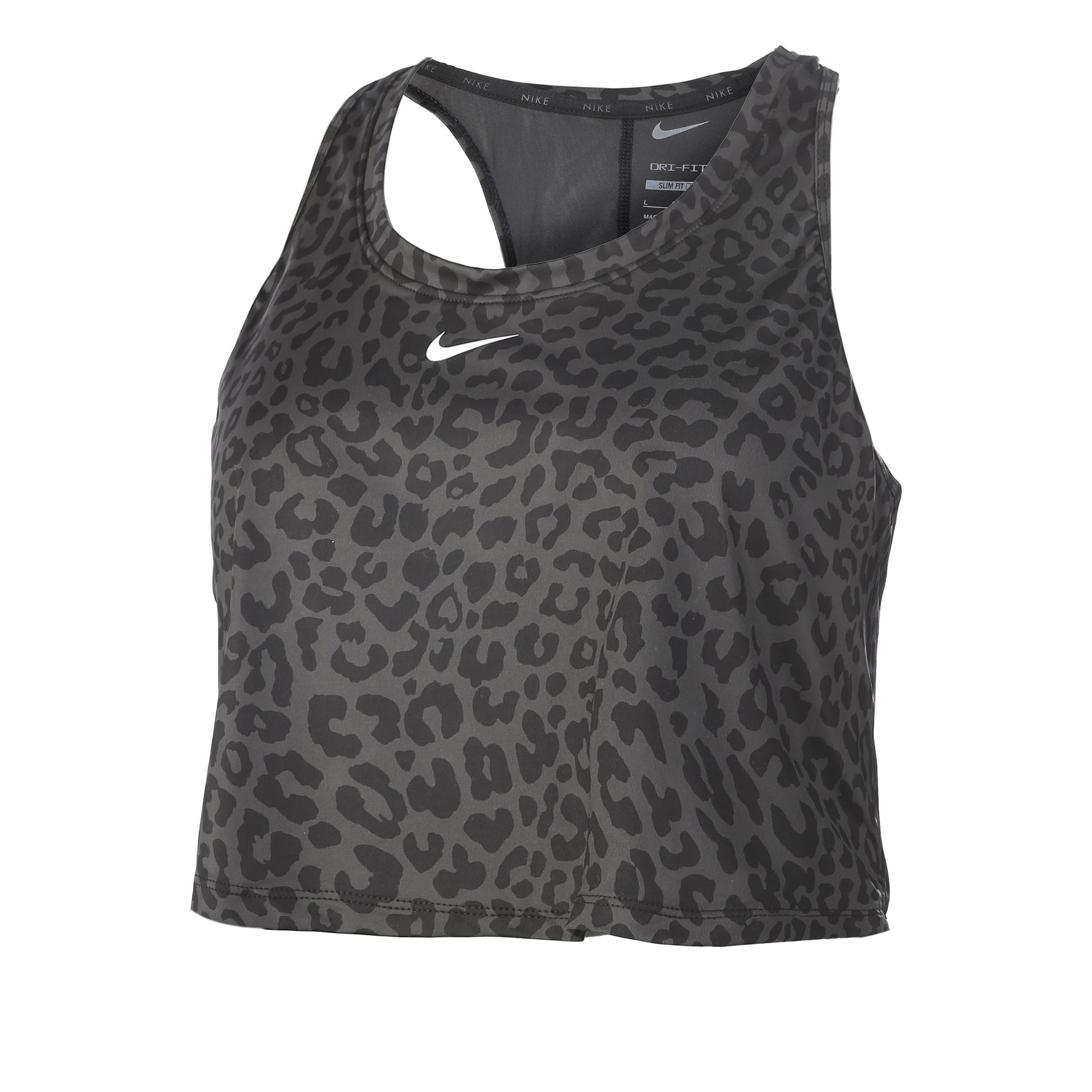 Nike Dri-Fit One Slim Leopard Tank-Top Damen - grau, schwarz
