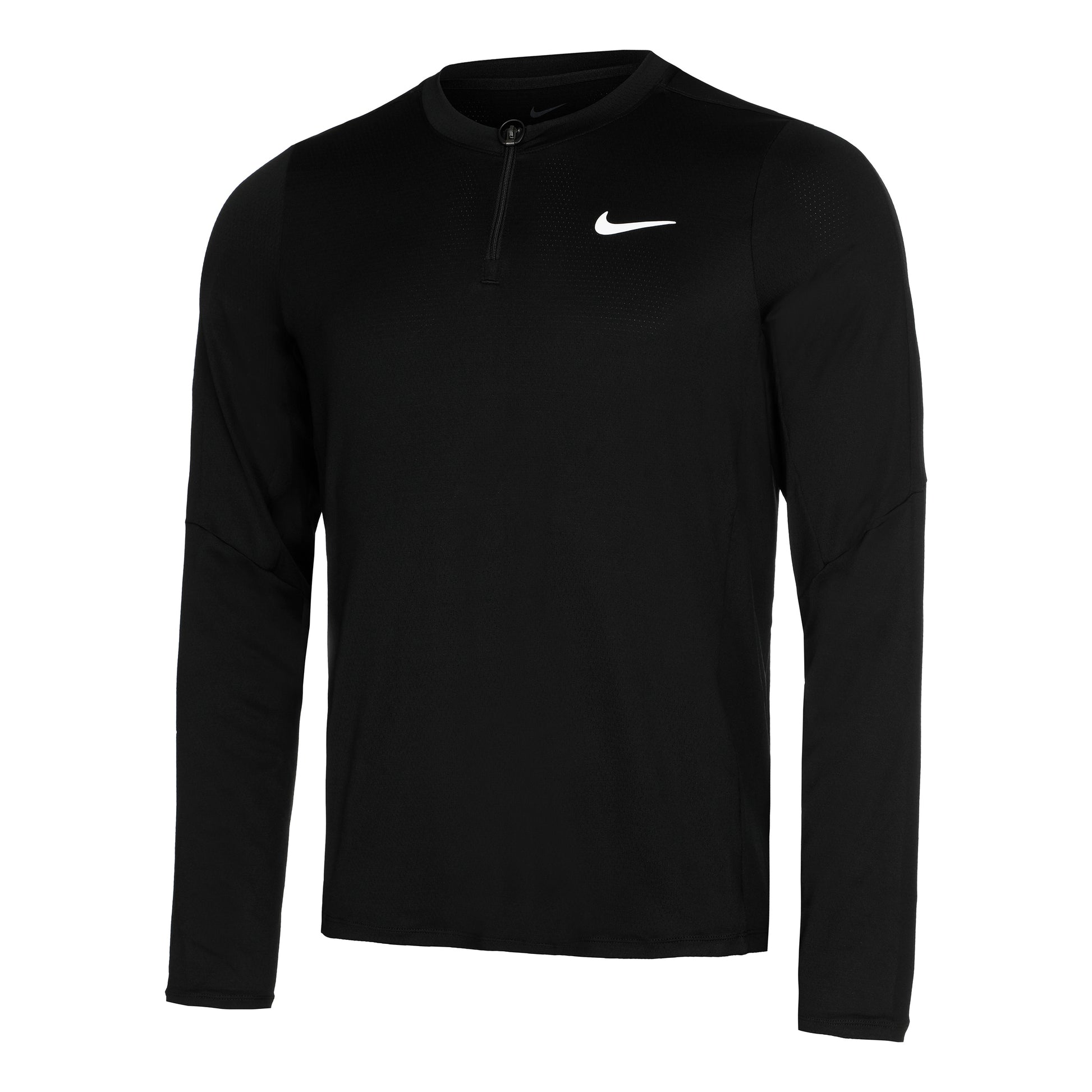 Nike Court Dri-Fit Half-Zip Longsleeve Herren - schwarz,