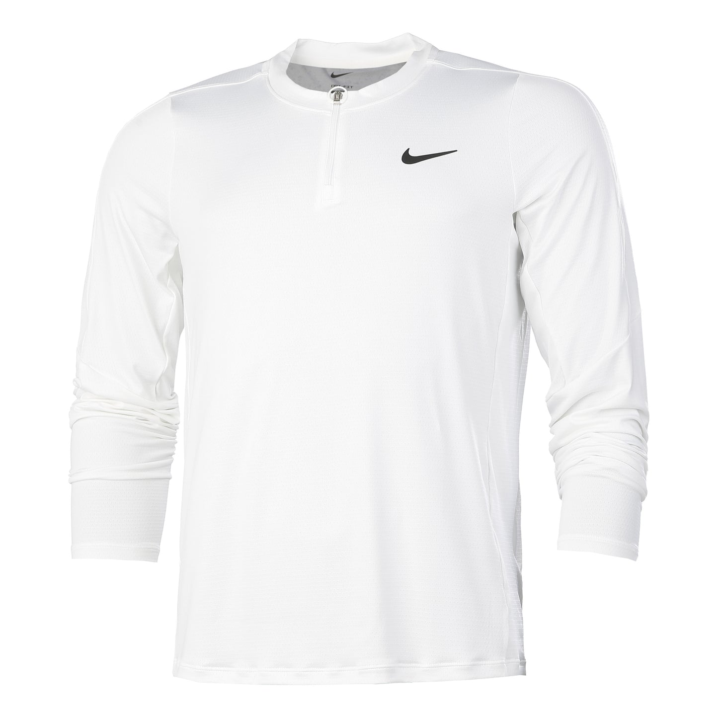 Nike Court Dri-Fit Half-Zip Long sleeve Men - white,
